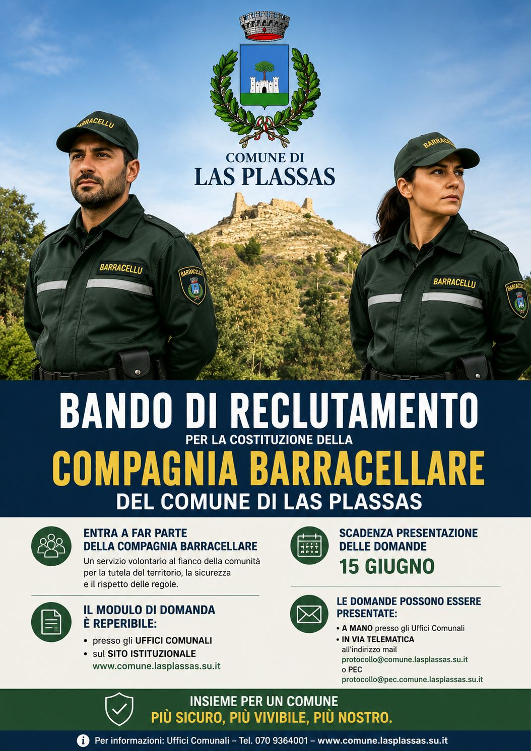 Reclutamento componenti della Compagnia Barracellare - riapertura termini per la candidatura